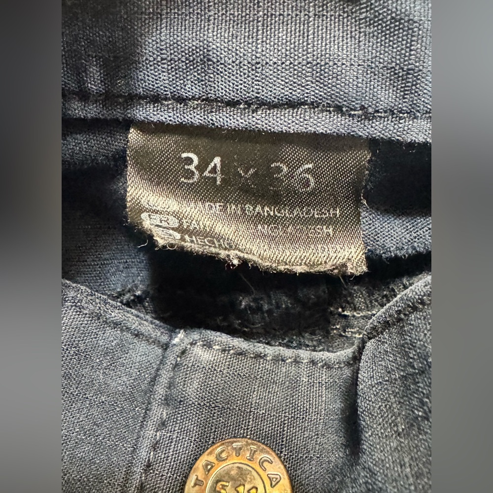 5.11 Tactical Men’s Pants Large 34/36 Blue Cargo Ripstop Reinforced Knee Butt - Picture 6 of 10